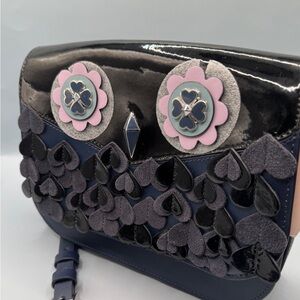 Kate Spade Black/ Blue Owl bag